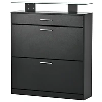 Streamdale Slim Entryway Organizer with Shoe Storage and Led Light