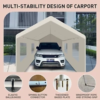 Streamdale Furniture 10x20 Portable Carport Ultimate Vehicle & Event Shelter