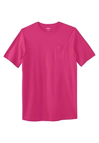 KingSize Big & Tall Shrink-Less Lightweight Longer-Length Crewneck Pocket T-Shirt
