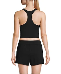 Lands' End Women's High Neck Racerback Midkini Top