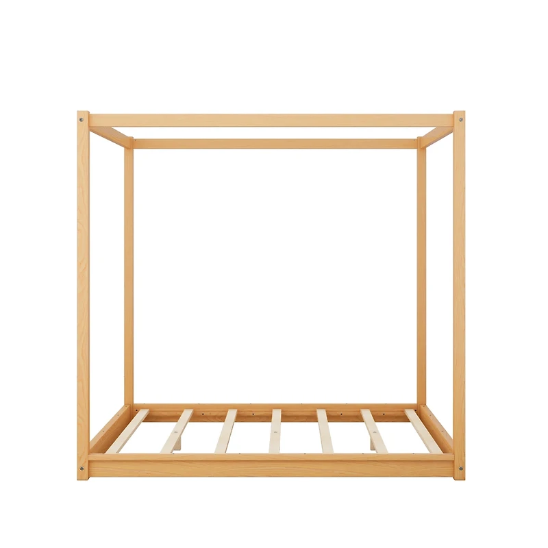 Streamdale Queen Canopy Platform Bed With Support Legs