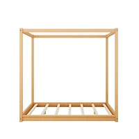 Streamdale Queen Canopy Platform Bed With Support Legs