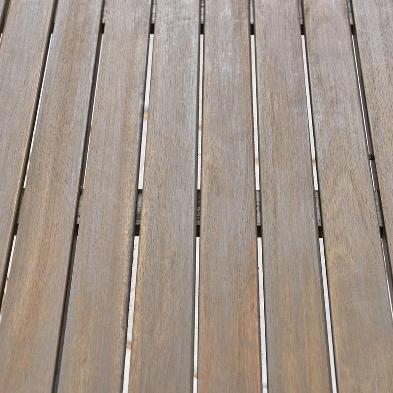 Sleek Acacia Wood Dining Table for Outdoor Spaces