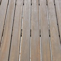 Sleek Acacia Wood Dining Table for Outdoor Spaces