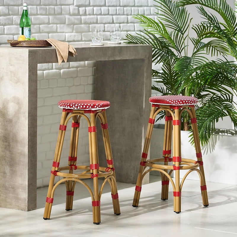 Streamdale Aluminum Outdoor Entertainment Barstools (Weather-Resistant)