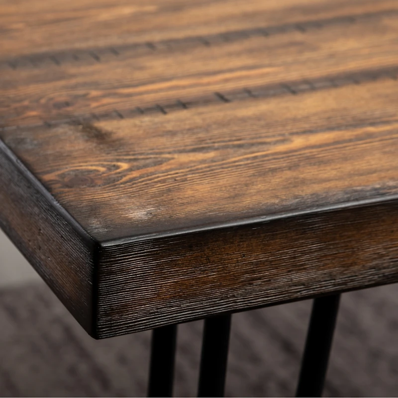 Streamdale Furniture Amisos 6-Piece Dining Set Hairpin Table, 4 Chairs, Bench, 3 Colors