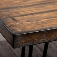 Streamdale Furniture Amisos 6-Piece Dining Set Hairpin Table, 4 Chairs, Bench, 3 Colors