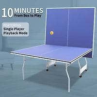 Streamdale Premium Ping Pong Table Tournament-Ready, Compact, Solo Mode