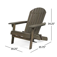 Streamdale Bellwood Folding Adirondack Chair With Cup Holders
