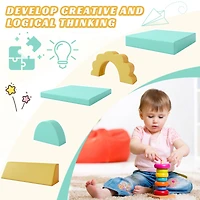 Streamdale 10-Piece Kids' Foam Play Set for Climbing, Crawling, and Imagination