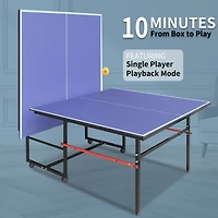 Streamdale 8FT Foldable Ping Pong Table Set with Net, Paddles, Balls