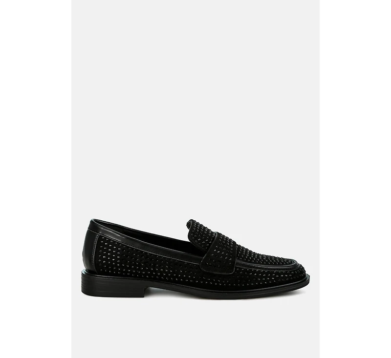 Hobbs Rhinestones Embellished Loafers
