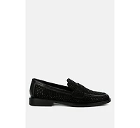 Hobbs Rhinestones Embellished Loafers