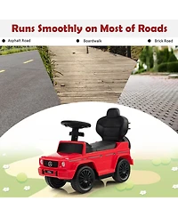 3-In-1 Kids Ride on Mercedes Benz G350 Push Car with Canopy