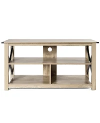 Gymax 3-Tier Tv Stand Entertainment Center for Tv's up to 55'' w/ Open Shelves