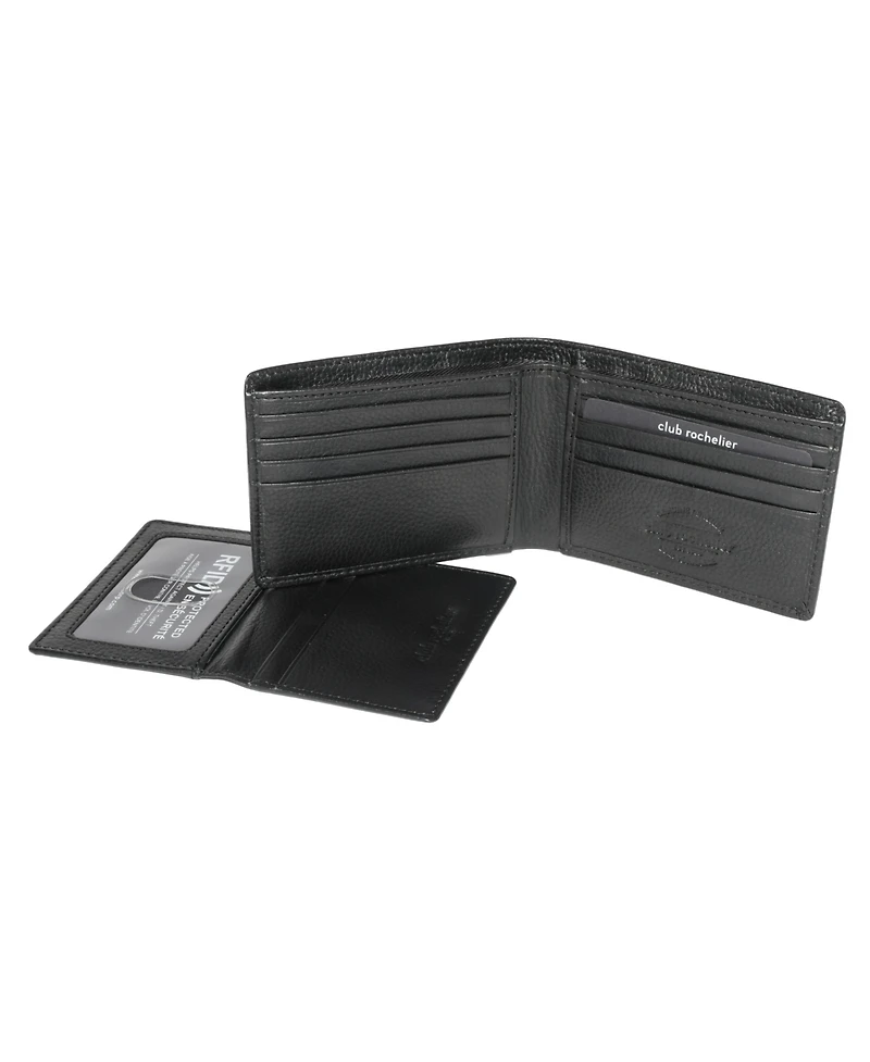 Club Rochelier Men's Slimfold Wallet with Removable Id