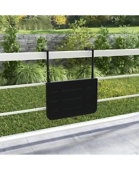 Sugift Folding Hanging Table with 3-Level Adjustable Height for Patio Balcony