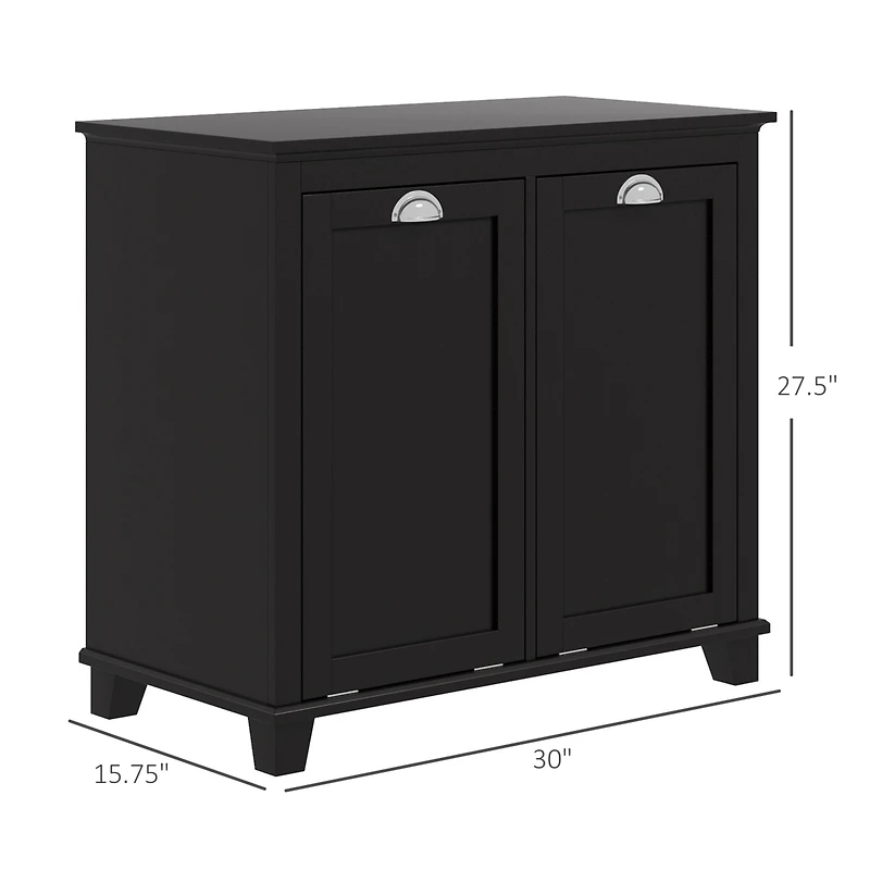 Homcom Tilt-Out Laundry Sorter Bathroom Cabinet