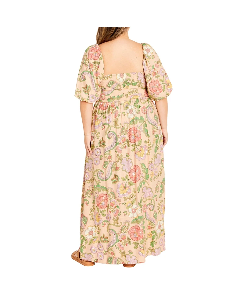 City Chic Plus Ellea Maxi Dress