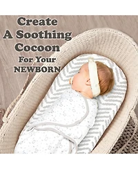 Bublo Baby Swaddle,3-Pack Newborn Swaddle Sleep Sack Sleeping Sack, Easy Adjustable Blanket Wrap