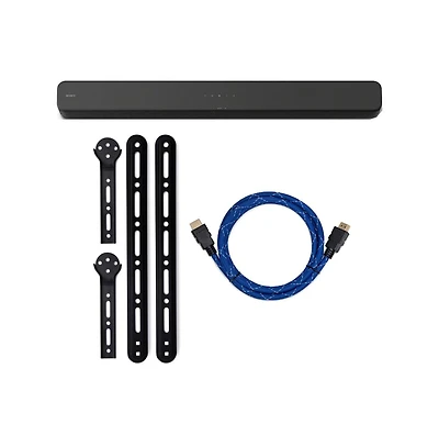 Sony Ht-S100F 2.0 Channel Soundbar with Integrated Tweeter Bundle