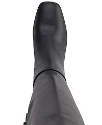 Dkny Women's Cana Block Heel Knee High Dress Boots