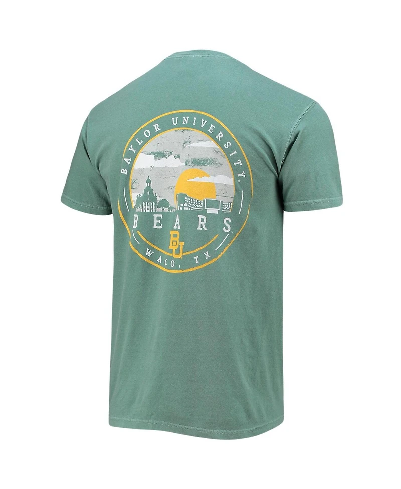 Image One Men's Green Baylor Bears Circle Campus Scene T-Shirt