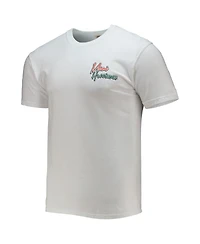 Image One Men's White Miami Hurricanes Mascot Bandana T-Shirt