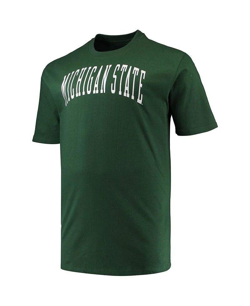 Champion Men's Green Michigan State Spartans Big Tall Arch Team Logo T-Shirt