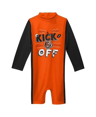 Outerstuff Toddler Orange Cincinnati Bengals Wave Runner Long Sleeve Wetsuit