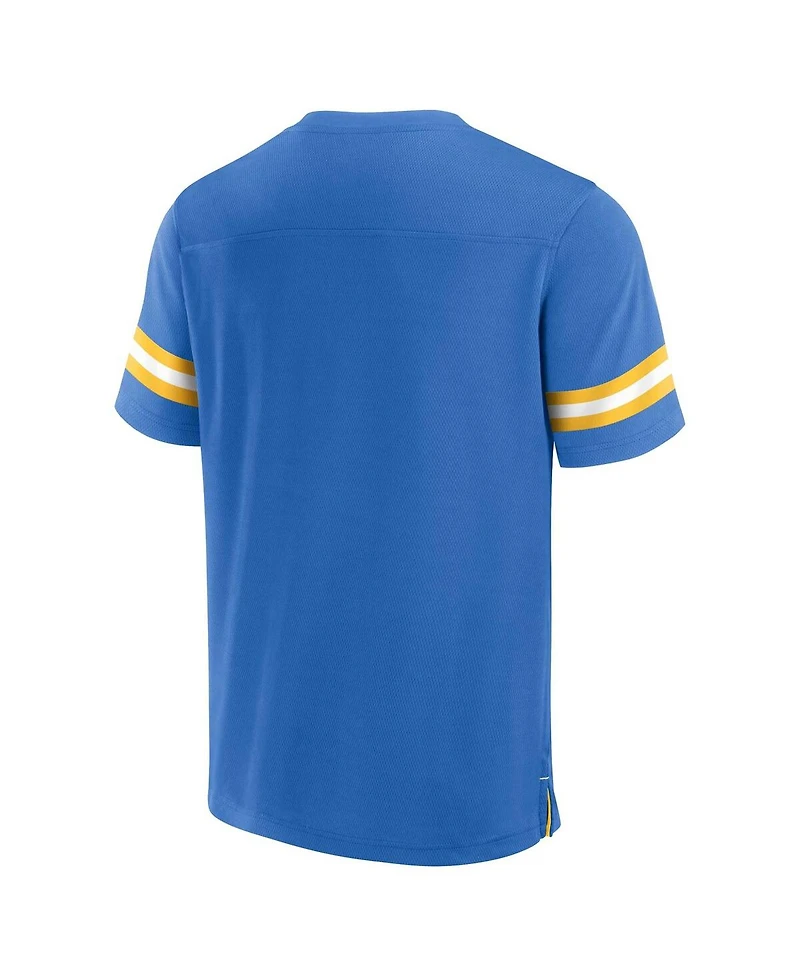 Fanatics Men's Powder Blue Los Angeles Chargers Jersey Tackle V-Neck T-Shirt