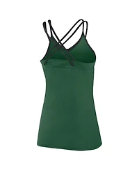 Fanatics Women's Green New York Jets Go for It Strappy Crossback Tank Top
