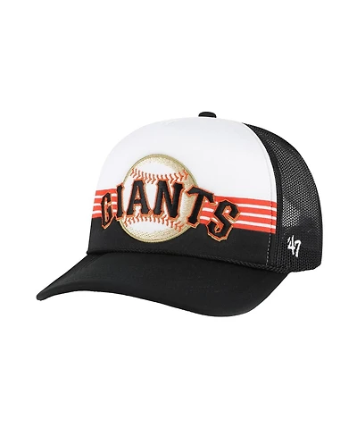 '47 Brand Men's Black San Francisco Giants Lift Off Foam Front Mesh Trucker Adjustable Hat