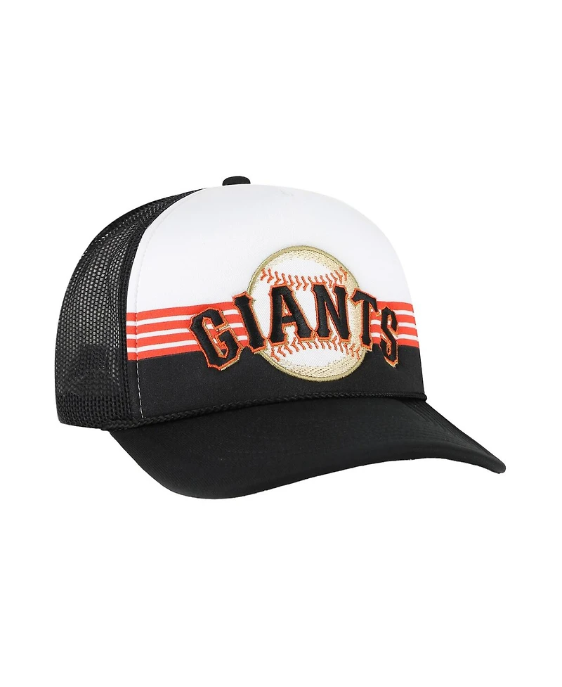 '47 Brand Men's Black San Francisco Giants Lift Off Foam Front Mesh Trucker Adjustable Hat