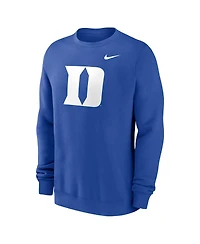 Nike Men's Royal Duke Blue Devils Primetime Evergreen Fleece Pullover Sweatshirt