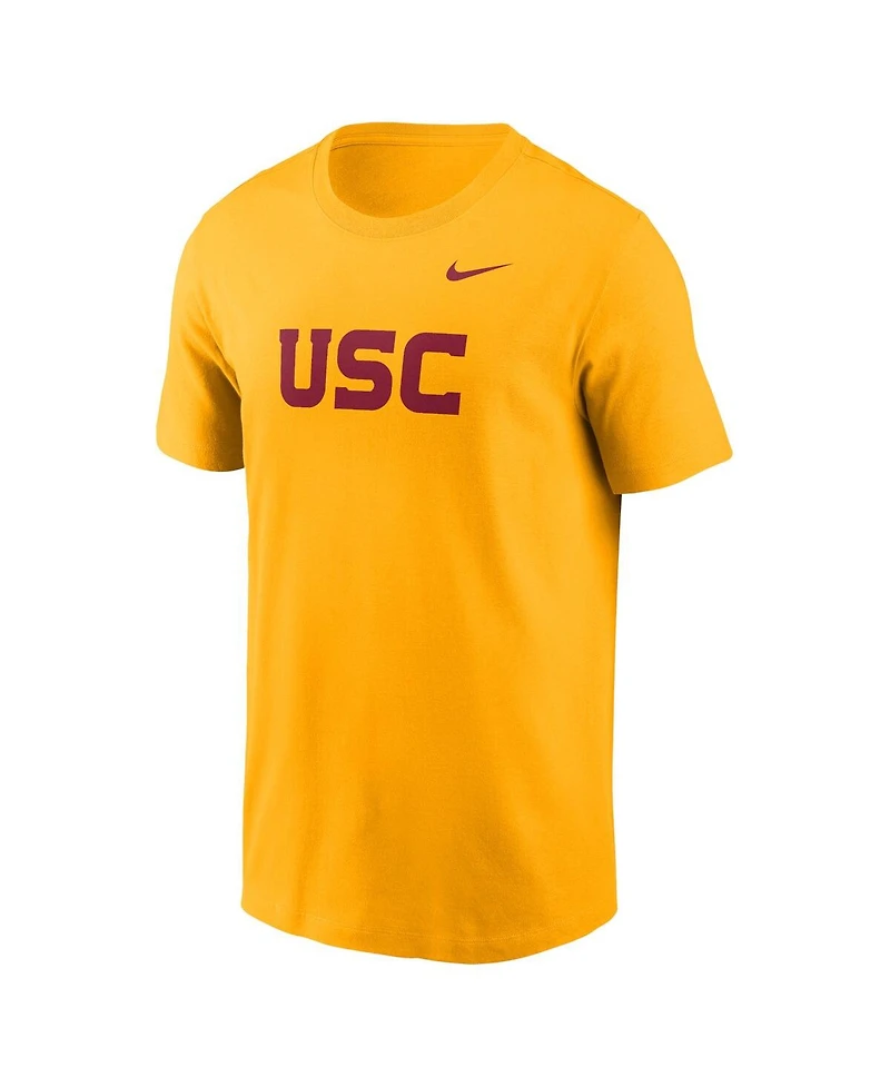 Nike Men's Gold Usc Trojans Primetime Evergreen Wordmark T-Shirt
