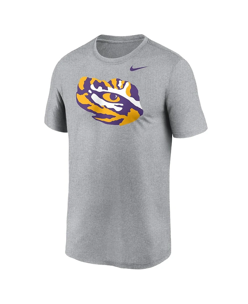 Nike Men's Heather Gray Lsu Tigers Primetime Legend Alternate Logo T-Shirt