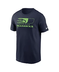Nike Men's College Navy Seattle Seahawks Air Essential T-Shirt