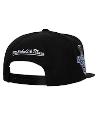 Mitchell & Ness Men's Black Detroit Red Wings Core Top Spot Snapback Hat