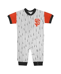 Outerstuff Baby Boys and Girls White San Francisco Giants Logo Best Series Full-Snap Jumper