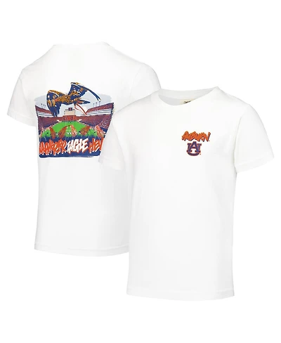 Image One Big Boys and Girls White Auburn Tigers Hyperlocal Comfort Colors T-Shirt