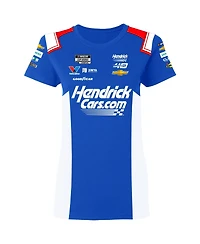 Hendrick Motorsports Team Collection Women's Blue Kyle Larson HendrickCars.com Uniform T-Shirt