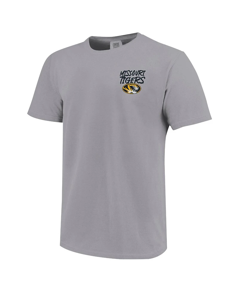 Image One Big Boys and Girls Gray Missouri Tigers Hyperlocal Comfort Colors T-Shirt