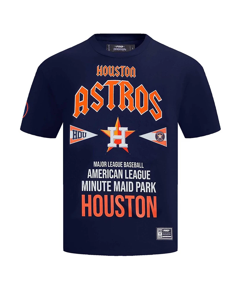 Pro Standard Men's Navy Houston Astros Oversized City Tour T-Shirt