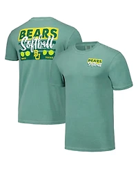 Image One Men's and Women's Green Baylor Bears Gritty Softball Bats Comfort Colors T-Shirt