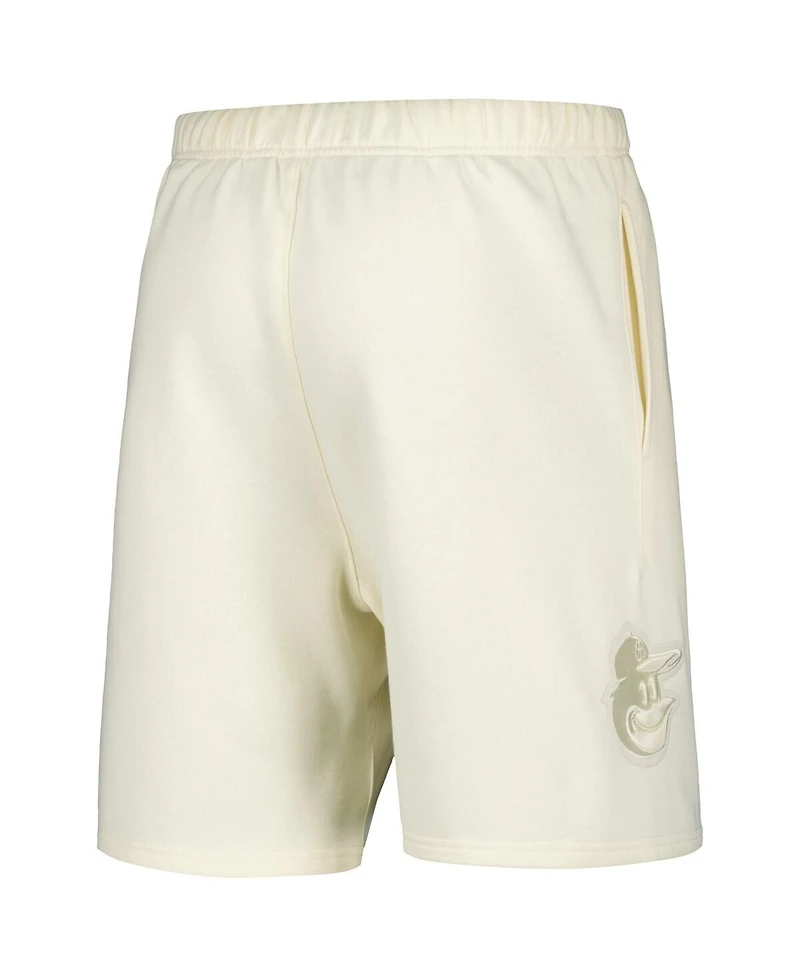 Pro Standard Men's Cream Baltimore Orioles Neutral Fleece Shorts