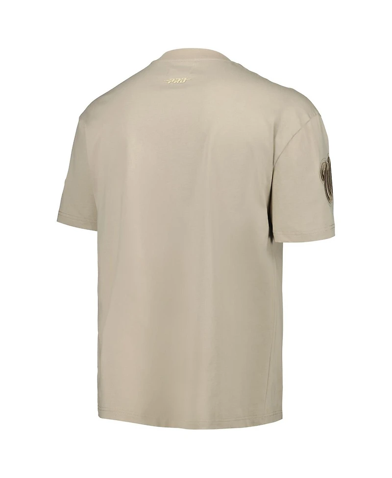 Pro Standard Men's Tan Washington Nationals Neutral Drop Shoulder T-Shirt