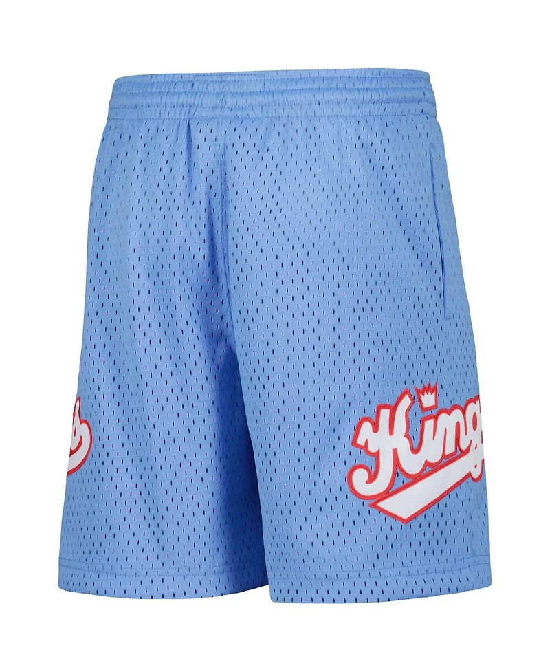 Mitchell & Ness Big Boys and Girls Blue Sacramento Kings Hardwood Classics Swingman Shorts