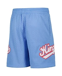 Mitchell & Ness Big Boys and Girls Blue Sacramento Kings Hardwood Classics Swingman Shorts
