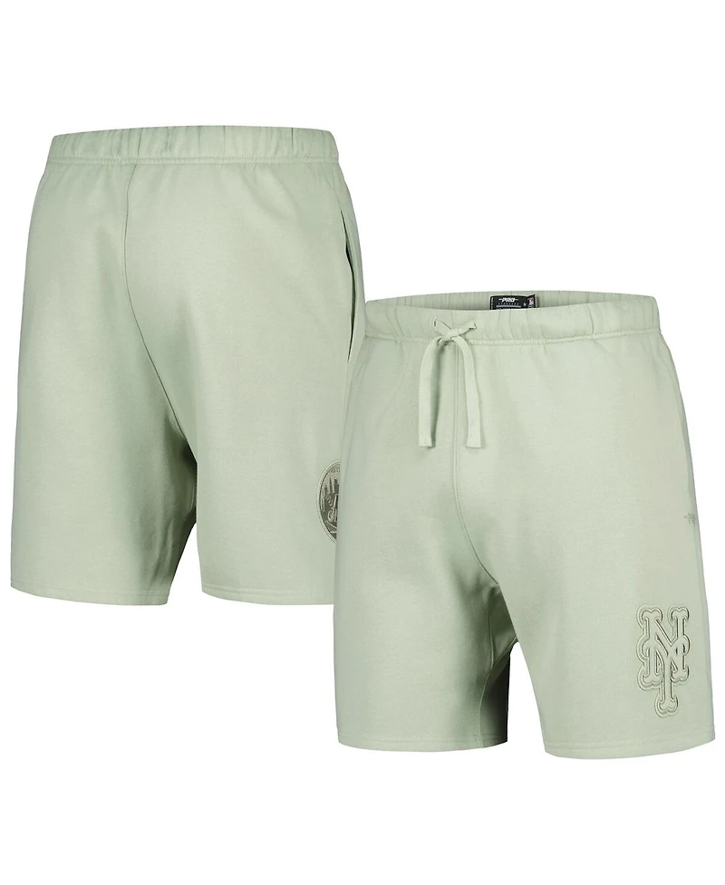 Pro Standard Men's Light Green New York Mets Neutral Fleece Shorts